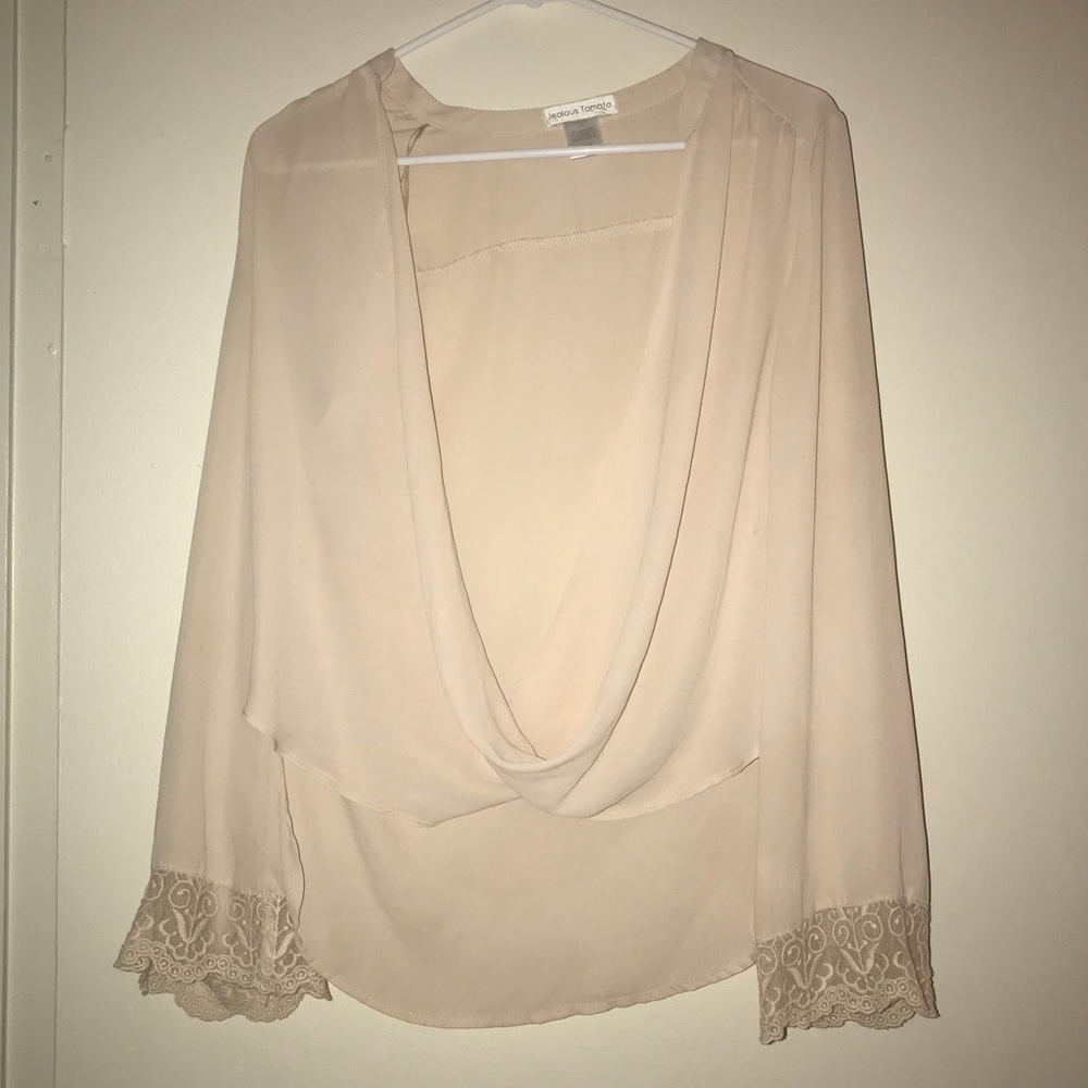 Cream blouse